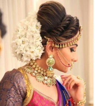 high-puffed bridal hairstyle