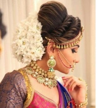 high-puffed bridal hairstyle