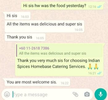 Indian Spices Homebase Catering Services